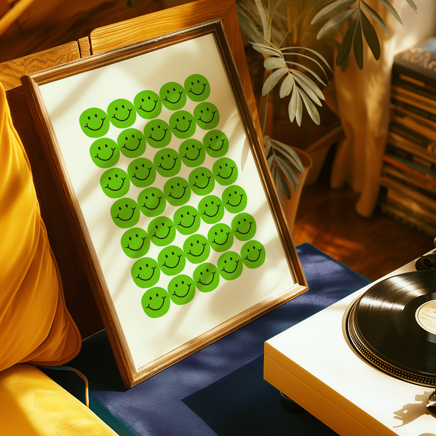 Smiley Faces Print