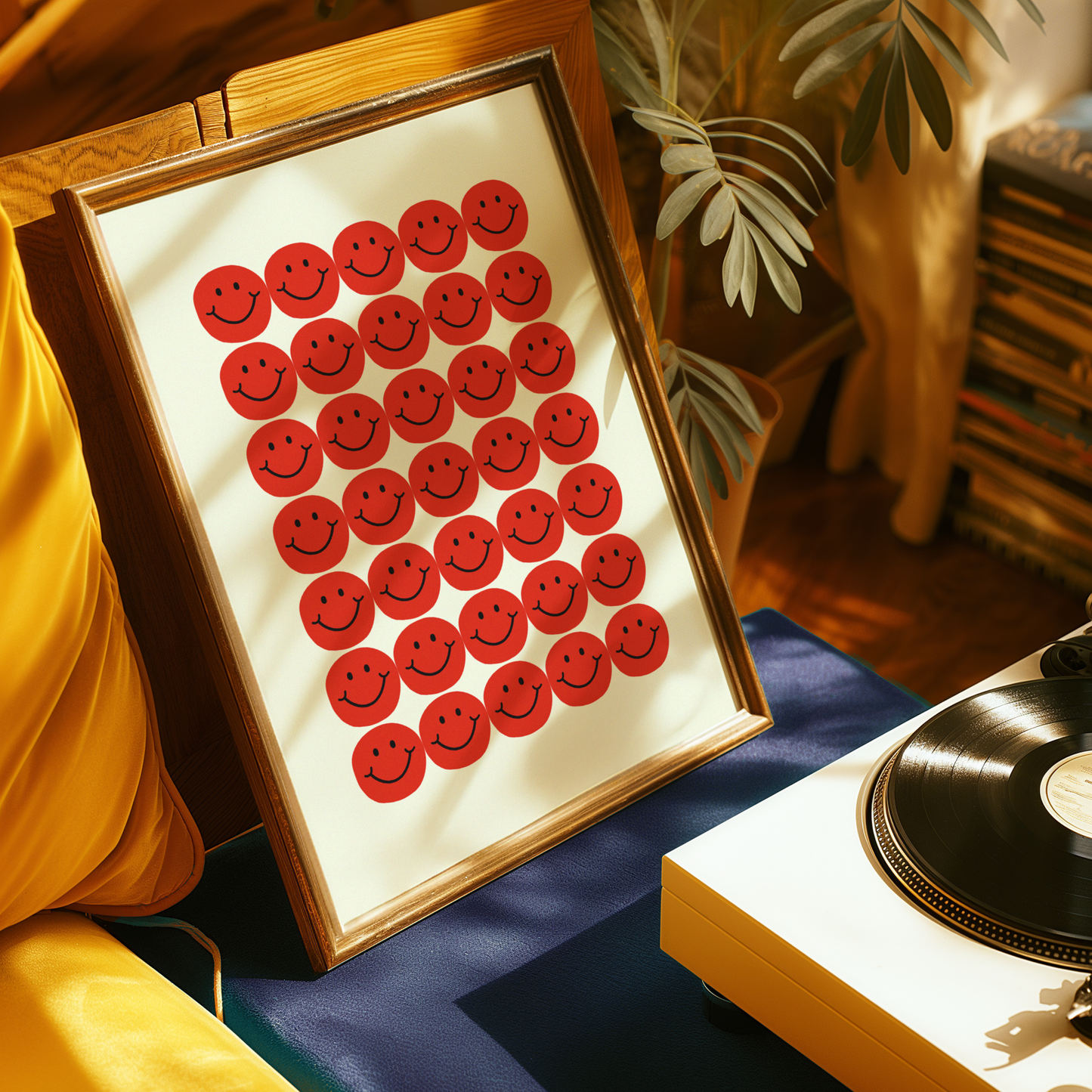 Smiley Faces Print