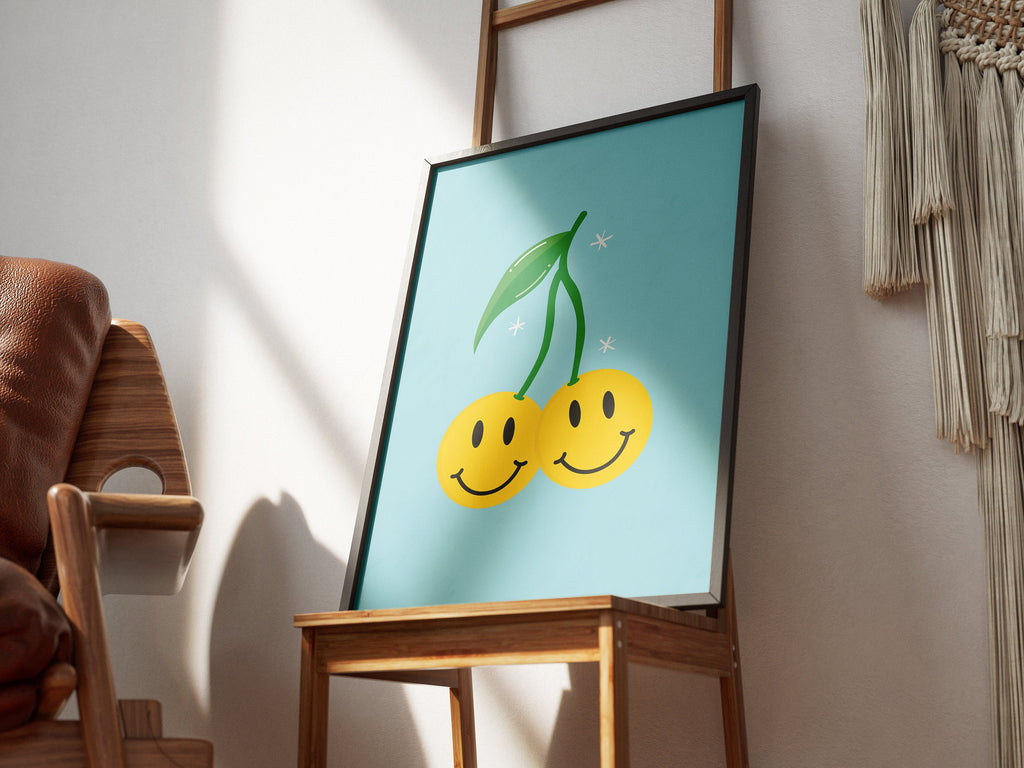 Smiling Cherries Print