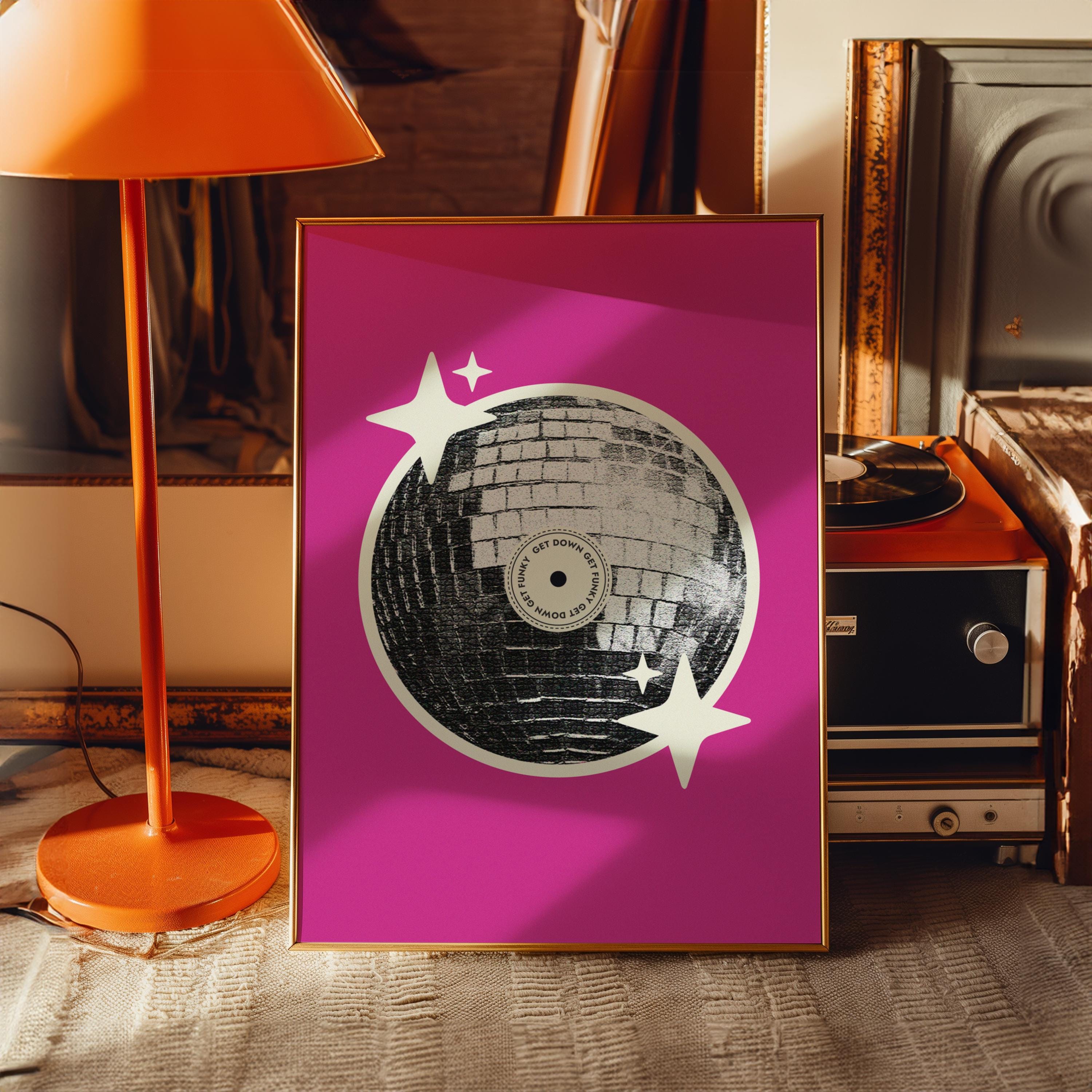 Mirror Ball Vinyl Print