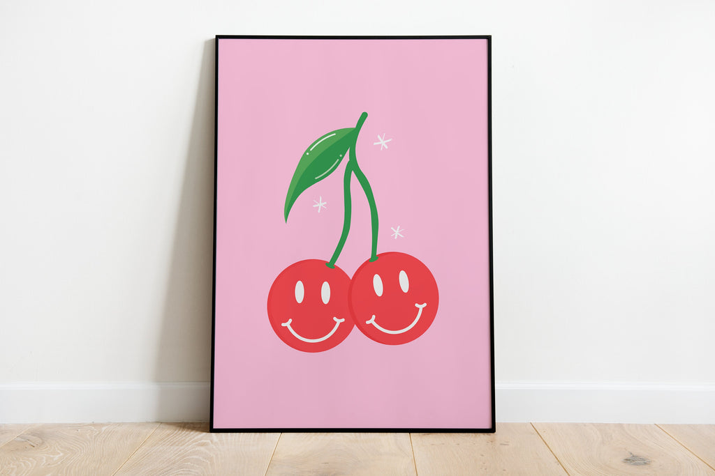 Smiling Cherries Print