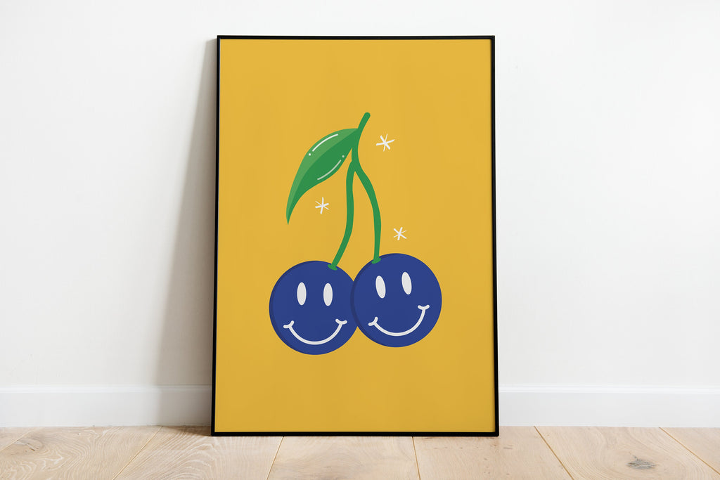 Smiling Cherries Print