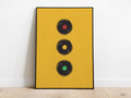 Vinyl Traffic Light Print