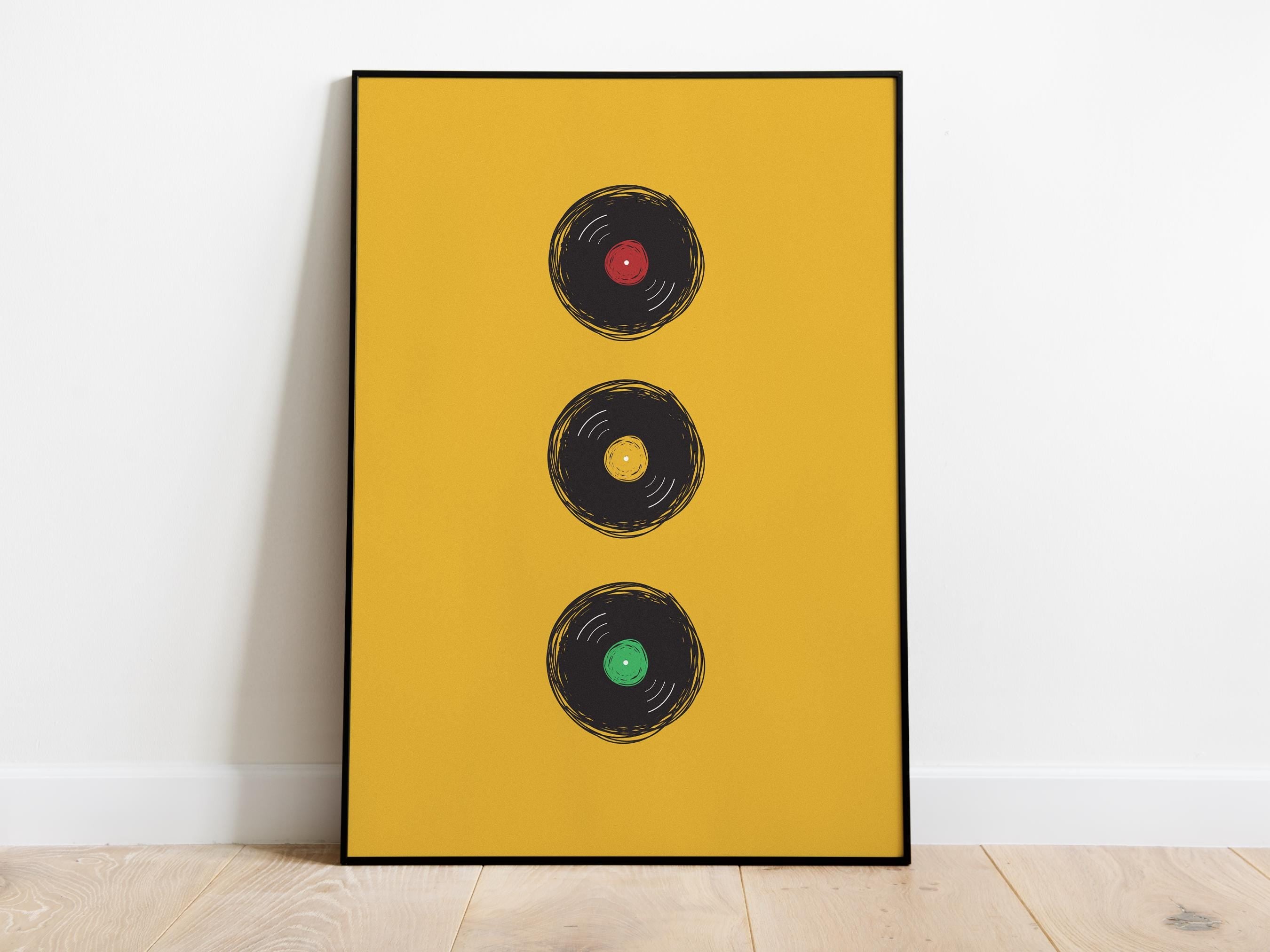 Vinyl Traffic Light Print