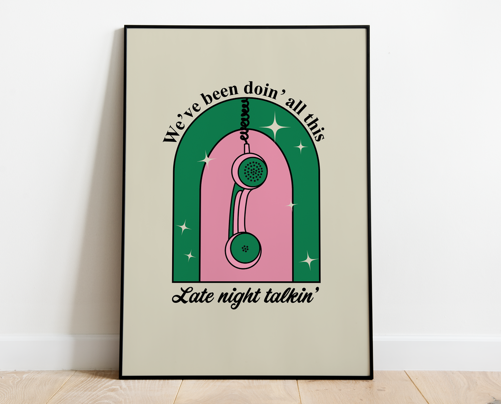 Late Night Talking Print