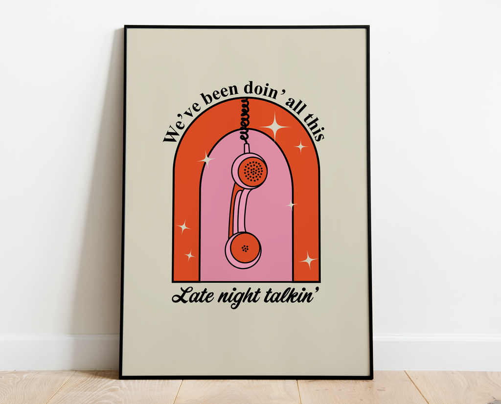 Late Night Talking Print
