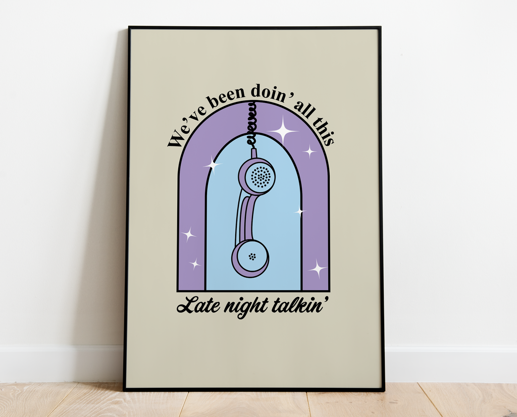Late Night Talking Print