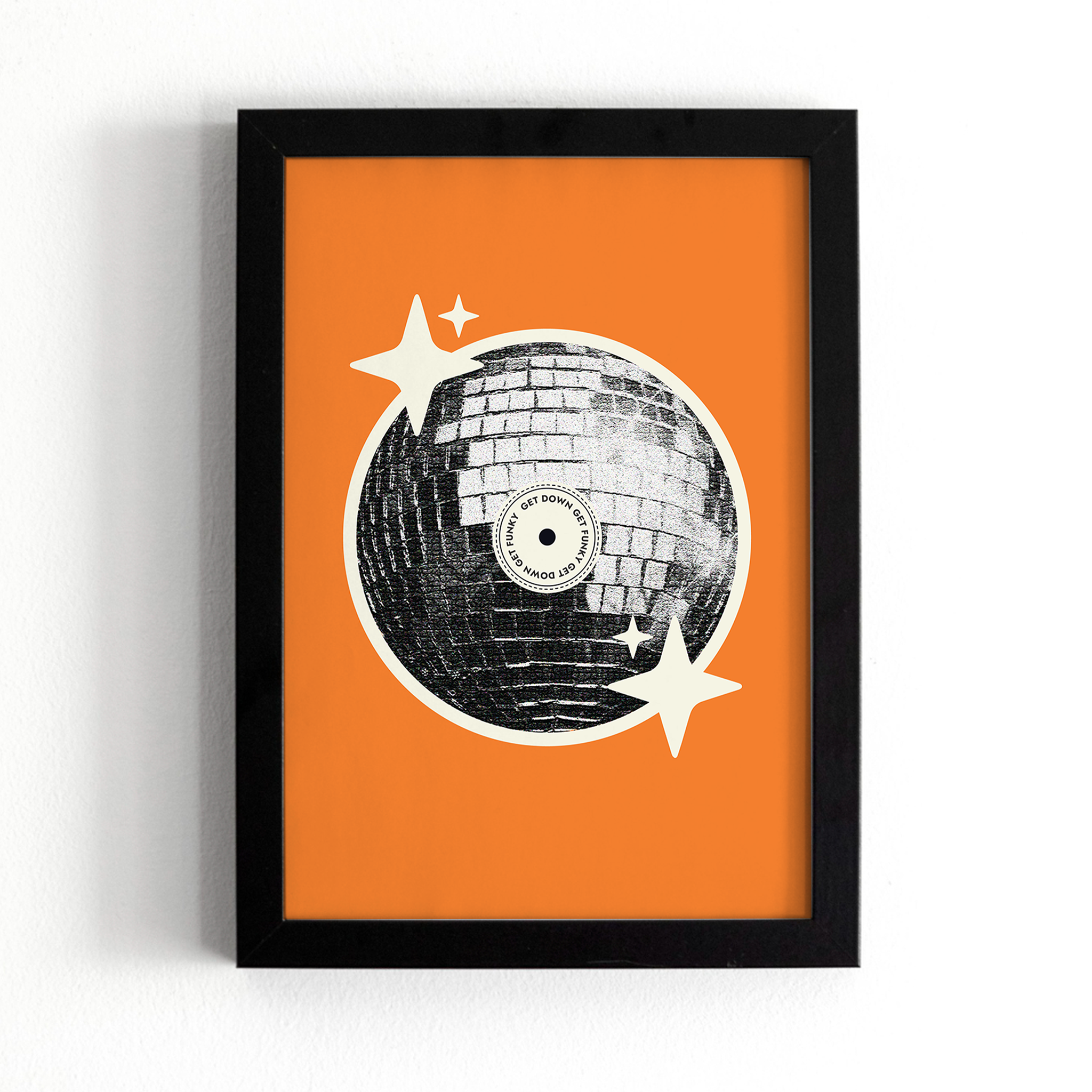 Mirror Ball Vinyl Print