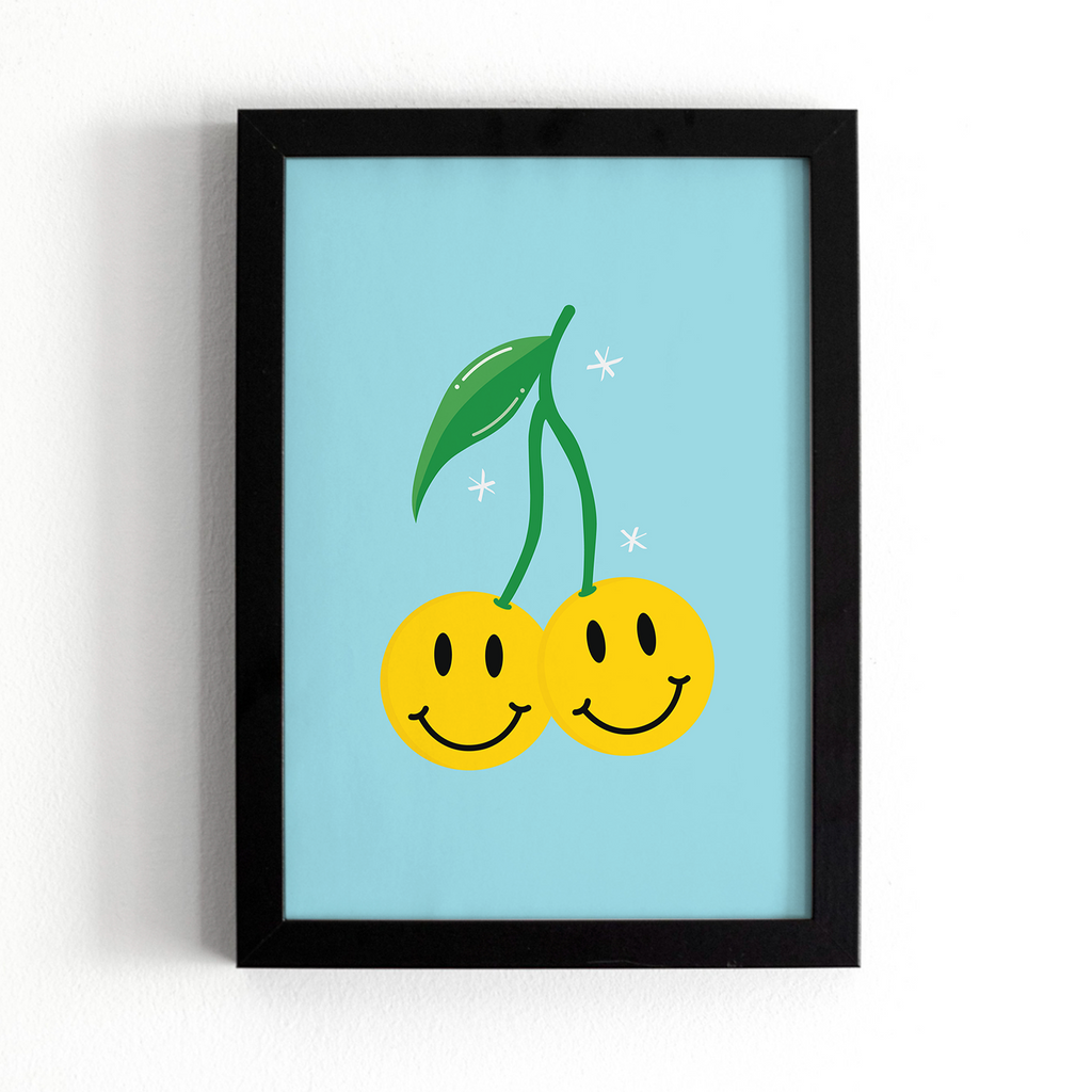 Smiling Cherries Print