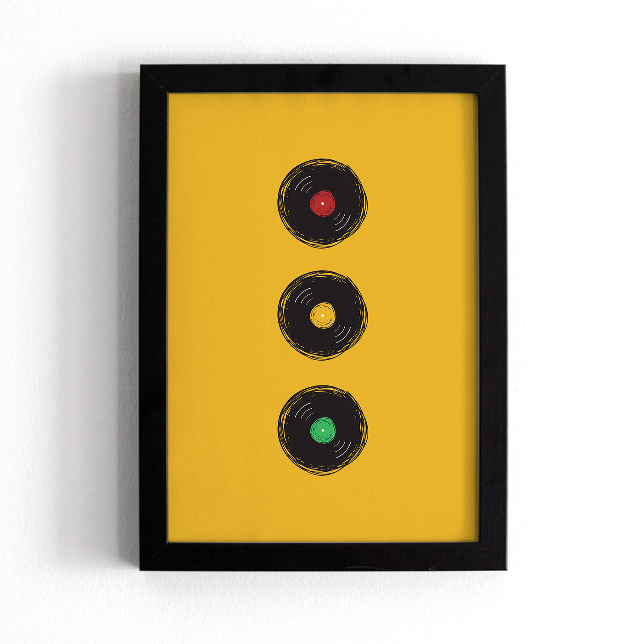 Vinyl Traffic Light Print