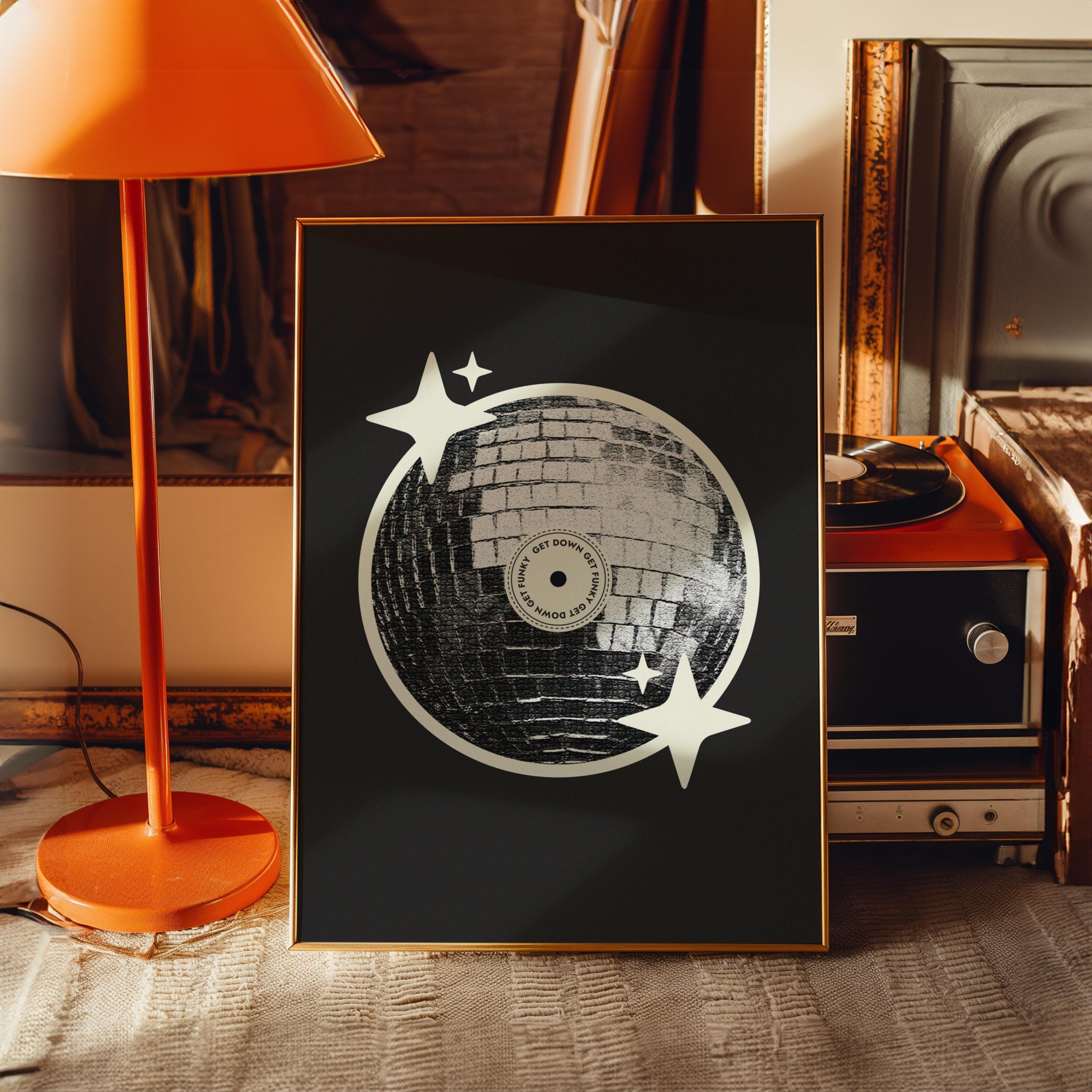 Mirror Ball Vinyl Print