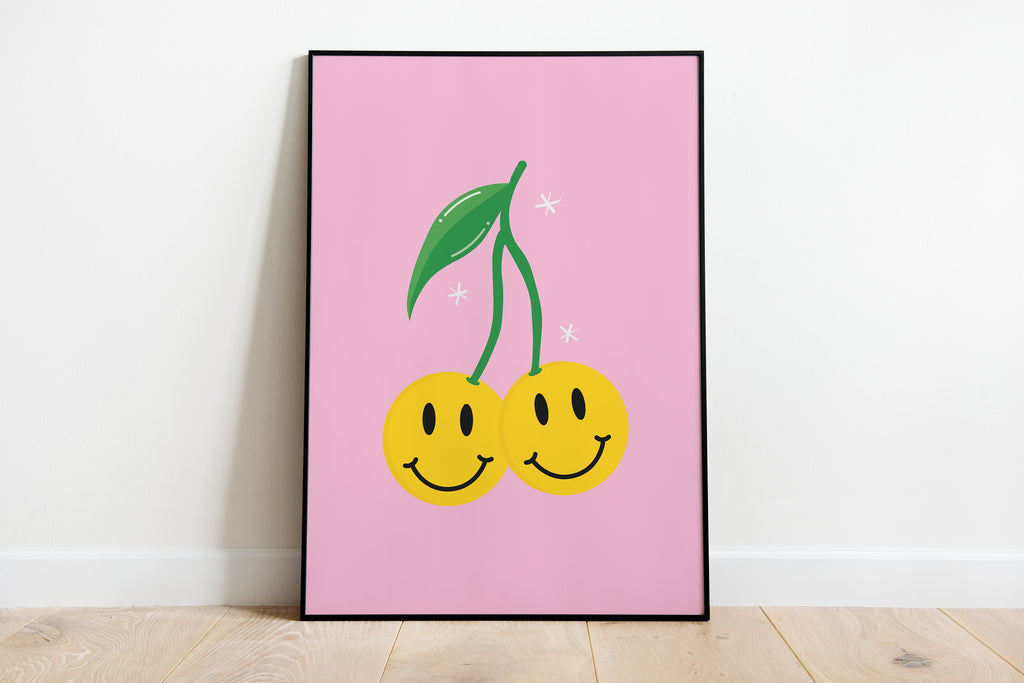 Smiling Cherries Print