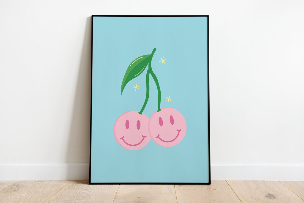 Smiling Cherries Print